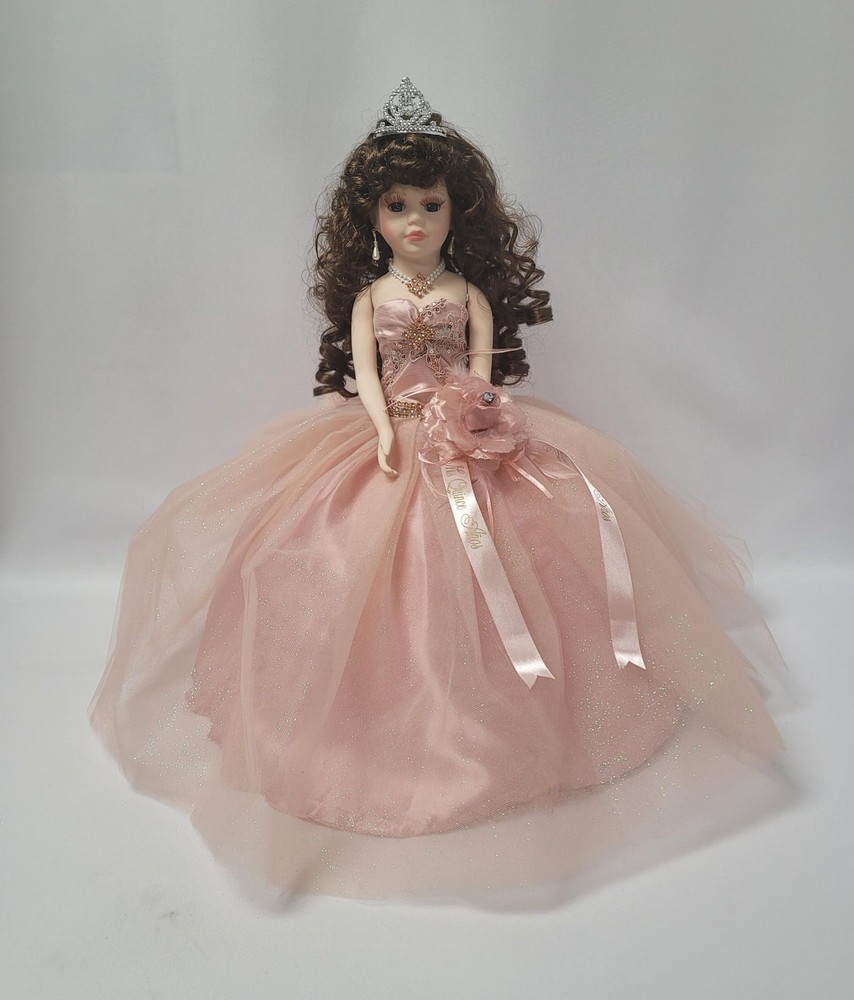 18” Quinceañera Last Doll with Umbrella Dress Stand – Última Muñeca Mis Quinc…