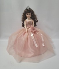 18” Quinceañera Last Doll with Umbrella Dress Stand – Última Muñeca Mis Quinc…