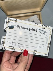 Graduation Party “She Believed She Could”Napkins, Advice For Grad BOX Cards LOT