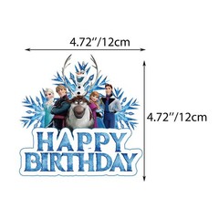 Frozen Theme Birthday Party Supplies Set Balloon Banner Cake Toppers