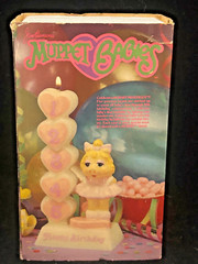 Vintage MUPPET BABIES Miss Piggy Birthday Candle Enesco 1984 MIB RARE