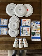 Birthday Party Partyware Trucks construction Traffic Jam Plates Cups ￼ napkins+