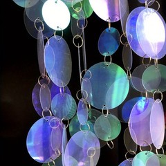 1meter Large Sequin Chain Shiny Decorative Strip Birthday Festival Party Pendant