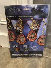 Vintage HARRY POTTER Birthday Party Supplies Hogwarts Houses ROOM DECORATING KIT