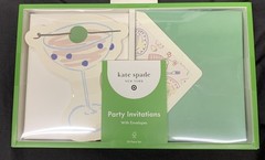 Kate Spade New York x Target 20 piece set (10 inv. & 10 Env) Party Invitations