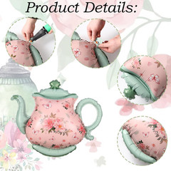 Tea Party Decorations 139Pcs Pastel Tea Party Balloon Arch Garland Kit with Pink