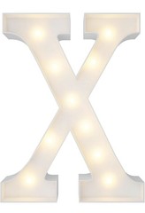 3 Ft DIY Light Up X Marquee Display Decor NIB White College Birthday Party Bling