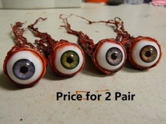 Realistic Ripped Out Bloody Eyeball for Halloween Cosplay Party Fake Scary Props