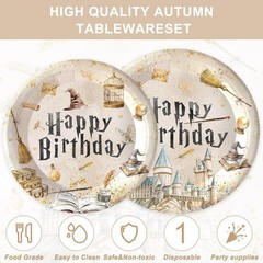 Harry Potter Style Wizards – Happy birthday – Party Supplies – Serves 20 Guests