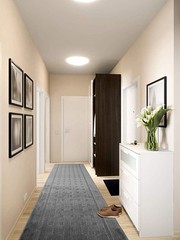 8 ft Long, Grey, Non-Slip Washable Carpet 2’2″ x 8′ (Runner), Grey Labyrinth