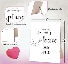 Minimalist Style Please Take One Sign for Wedding, Baby Shower, Bridal Shower…