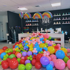 100 Pack Assorted Rainbow Latex Balloons, 12″ Helium for Birthday, Baby Shower