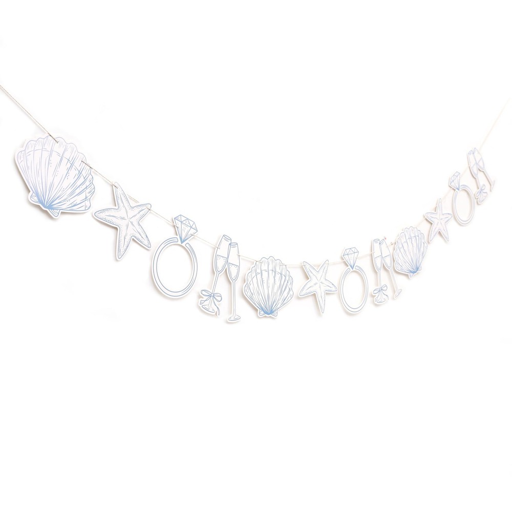 Last Toast On The Coast Banner – Coastal Bachelorette Decor,Seashell Garland …