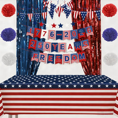 4Th Of July Party Decorations Set, 250 Years American Anniversary Day Red Whi…