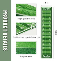 10 ft Football Field Floor Runner Football Party Decorations Long Football