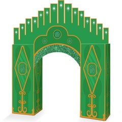 Bucherry 7 Pcs Emerald Cardboard Castle Green Wizard Playhouse Large Wizard P…