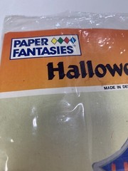 Vintage Halloween Honeycomb Centerpiece Spider/Web Paper Fantasies NOS Denmark
