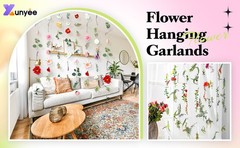 6 Pcs 35.4 ft Flower Garlands Artificial Wildflower Vines Floral Hanging