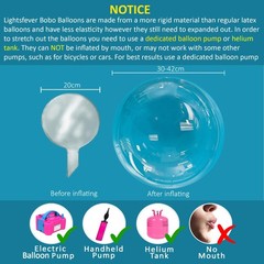 warm white led balloons with batteries, wedding proposal decorations clear tr…
