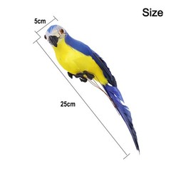 25CM Fake Parrot Artificial Birds Model Outdoor Home Garden Lawn Tree Decoration