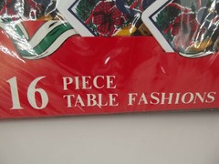 RARE VINTAGE INGLEMAN DESIGNS 16 PIECE CHRISTMAS PLAID,GEESE AND GREENS NOS