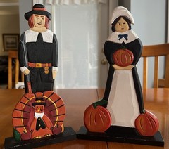 3Pcs Thanksgiving Decorations Wood & Resin Table Centerpiece Table…