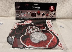 IT CHAPTER 2 scary Halloween Cutouts 12pcs Pennywise Neibolt house red balloon