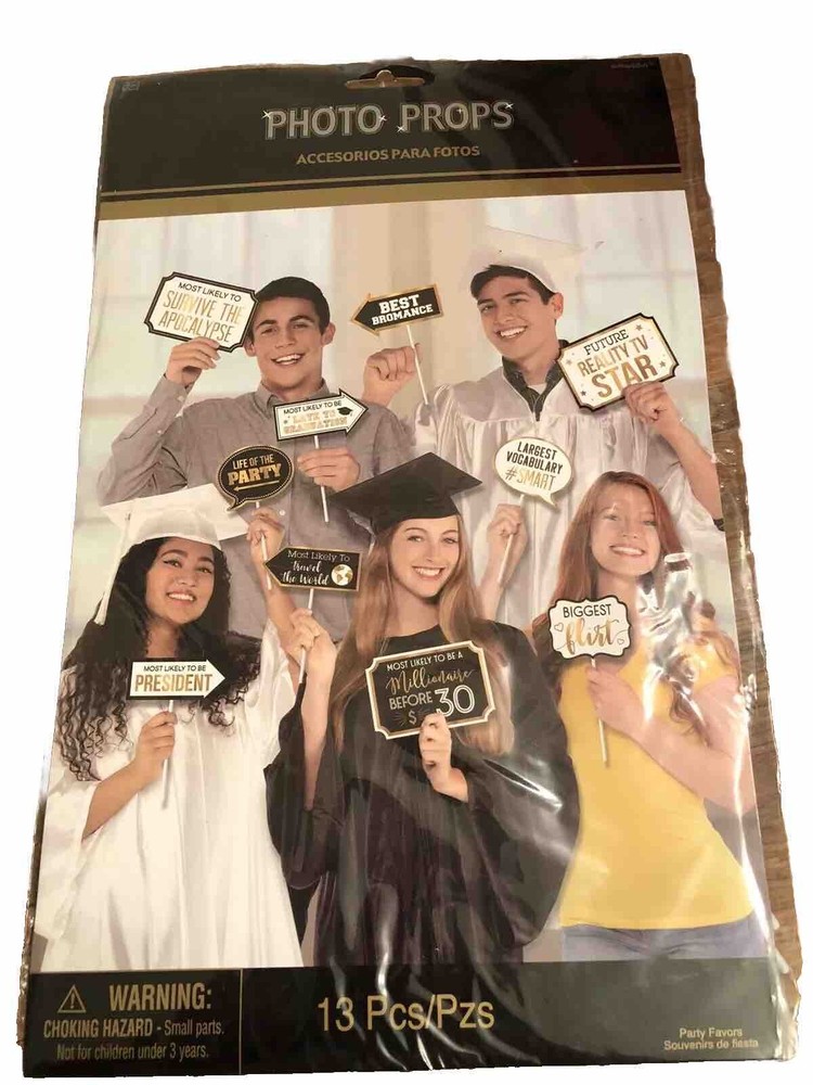 School Graduation Party Photo Props NEW Quinceanera Sweet Sixteen 13pc Signs