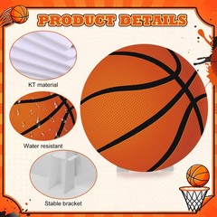 3.9 ft Large Basketball Party Signs Decoration Sports Cardboard Cutout Stand …