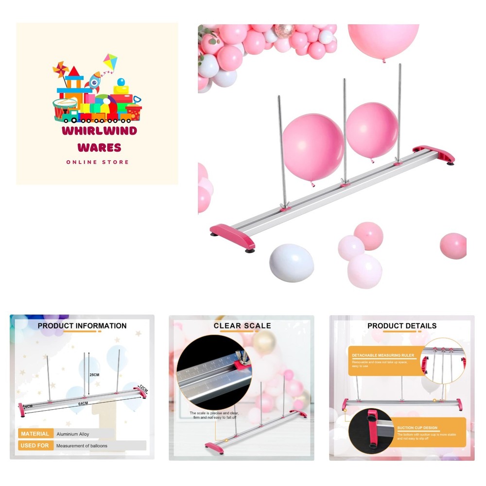 Balloon Sizer Ruler Metal Balloon Measurement Tool Adjustable Balloon Ruler 0…