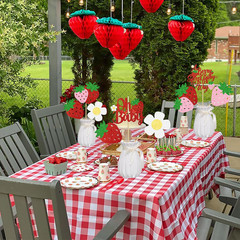 Strawberry Oh Baby Centerpiece Sticks Glitter Berry Sweet Baby Shower Decoration
