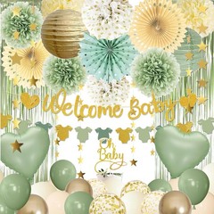 Sage Green Baby Shower Decorations – Gender Neutral
