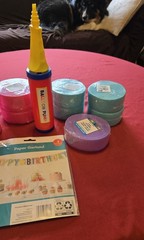 New Party Decor Set – Balloon Pump, Streamers, Birthday Banner