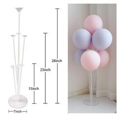 10 Sets Balloon Stand Kit Clear Table Balloon Centerpieces Party Decor