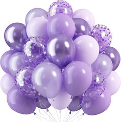 Pink Mixed Balloons Set, 12 Inch Hot Pink Pastel Light Baby Pink Metallic Pink L