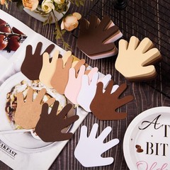 Paper Hand Cutouts Assorted Colors School Bulletin Board Decor Craft 200 PCS