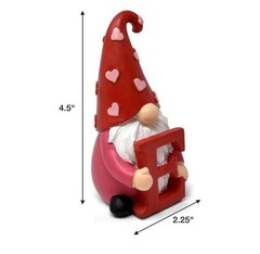 – Valentine’s Day Gnomes Figurine Tabletop Decor Set of 4 Holiday Valentine