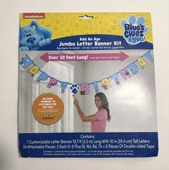 Blue’s Clues & You, Happy Birthday 10FT Banner, Add An Age, Party Decorations