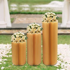 Party Floral Stand Foldable Wedding Centerpieces Cardboard Vase for Party Decor