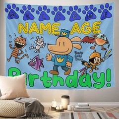 Personalize Dogman Birthday Party Banner Gift, Dog Man Party Supplies