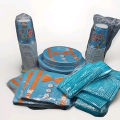 BLIPPI Kids Birthday Party Decoration Set For 48 Guests – New, sealed, free ship