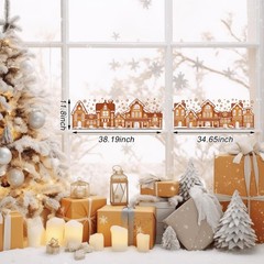 AmazingSpark 72″ Large Christmas Gingerbread House 11.8 x 72 Inch, Pink