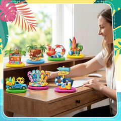 12 Pcs Summer Table Decor Wooden Summer Beach Table Centerpieces Beach Pool Ball