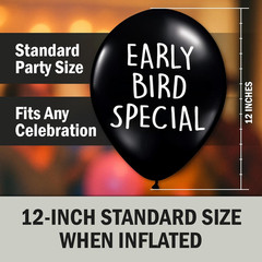 Funny Abusive Balloons | Fun Decoration for Adult Birthday Party | 8 Pack with D