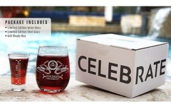Wine Glass + 2 Oz Shot Glass 41st great Birthday gift