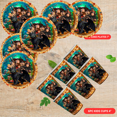 How Train Dragon Party Supplies happy birthday centerpiece decoration cupcake
