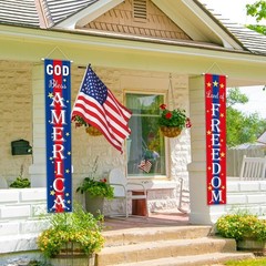 4th of July Decorations, Patriotic Decorations of Hanging American Flag Banne…