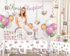 First Birthday «One for the Books/ First Chapter» Girls Birthday Party Decor NEW