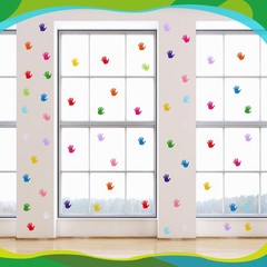 Small Hand Cutouts Paper 2 Inch Assorted Color Handprint Board Decor 600 PCS
