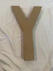 “FIFTY” paper mache letters (for Birthday, Anniversary, Retirement Decoration)